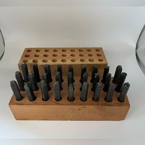 Vintage sears steel letter stamps 1/8 inch
